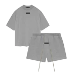 Fear of God Essentials Dark Heather Oatmeal Summer Set