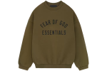 Fear of God Essentials Fleece Crewneck Olive