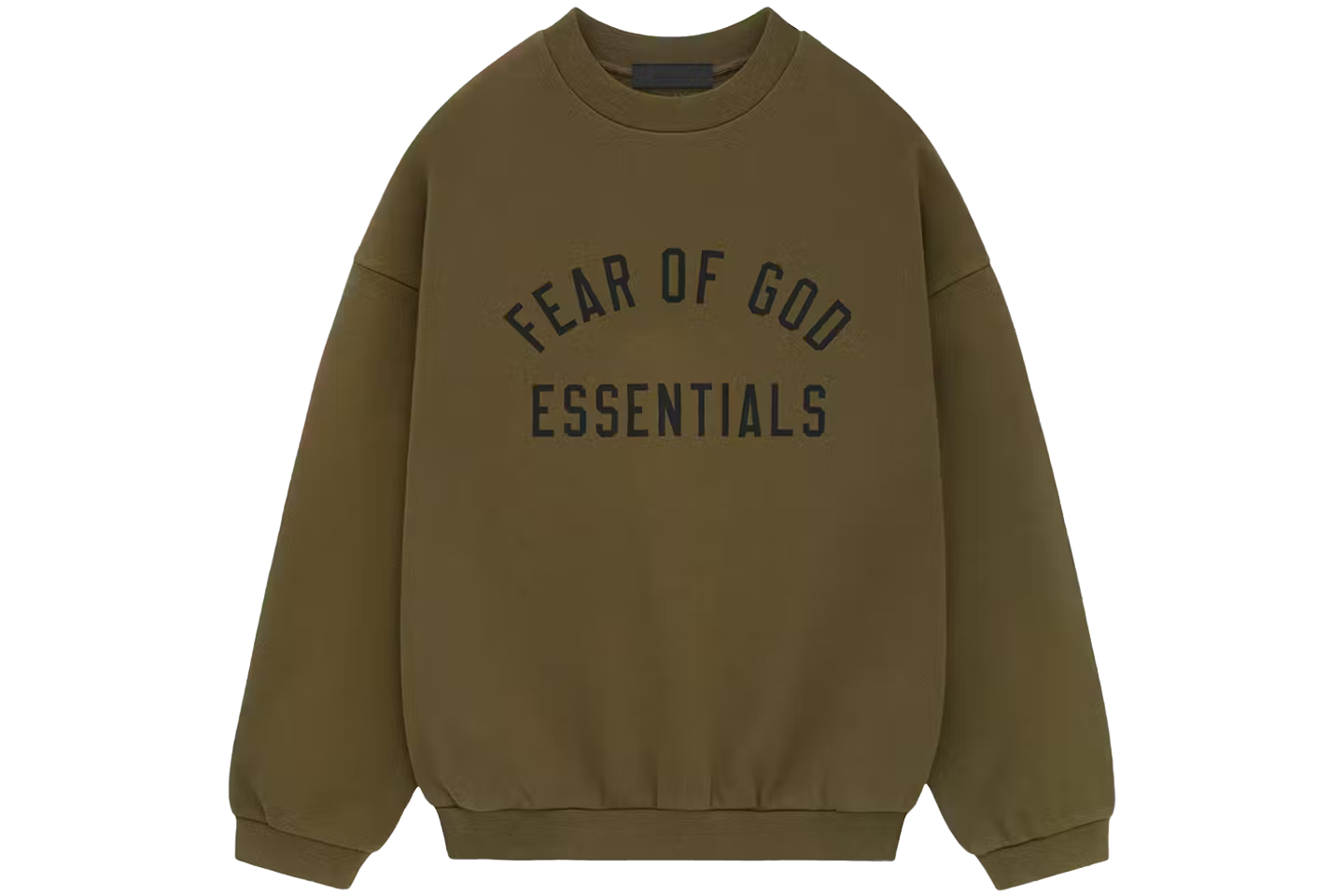 Fear of God Essentials Fleece Crewneck Olive