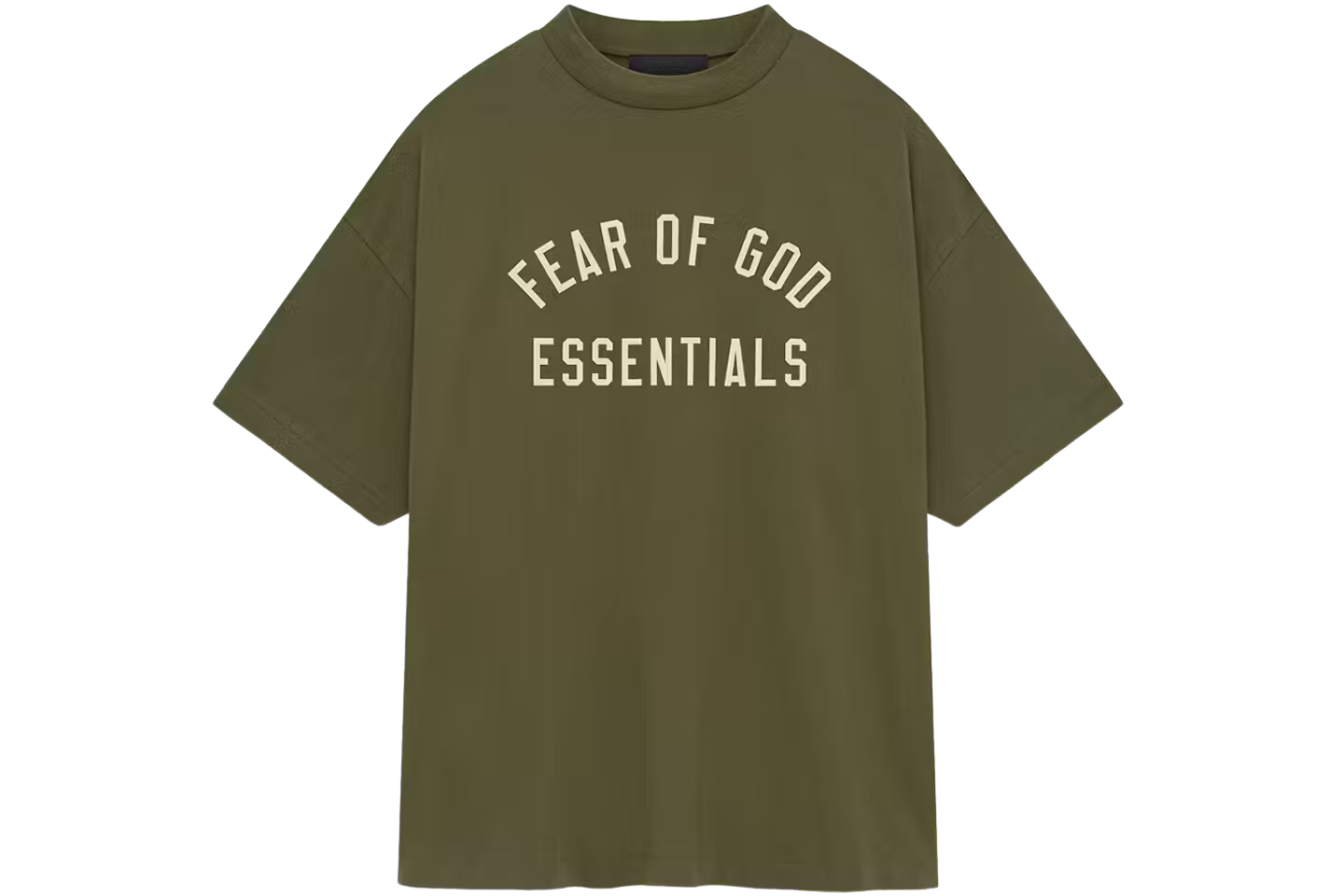 Fear of God Essentials Jersey Crewneck Tee Military