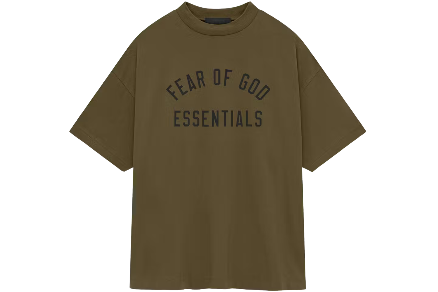 Fear of God Essentials Jersey Crewneck Tee Olive