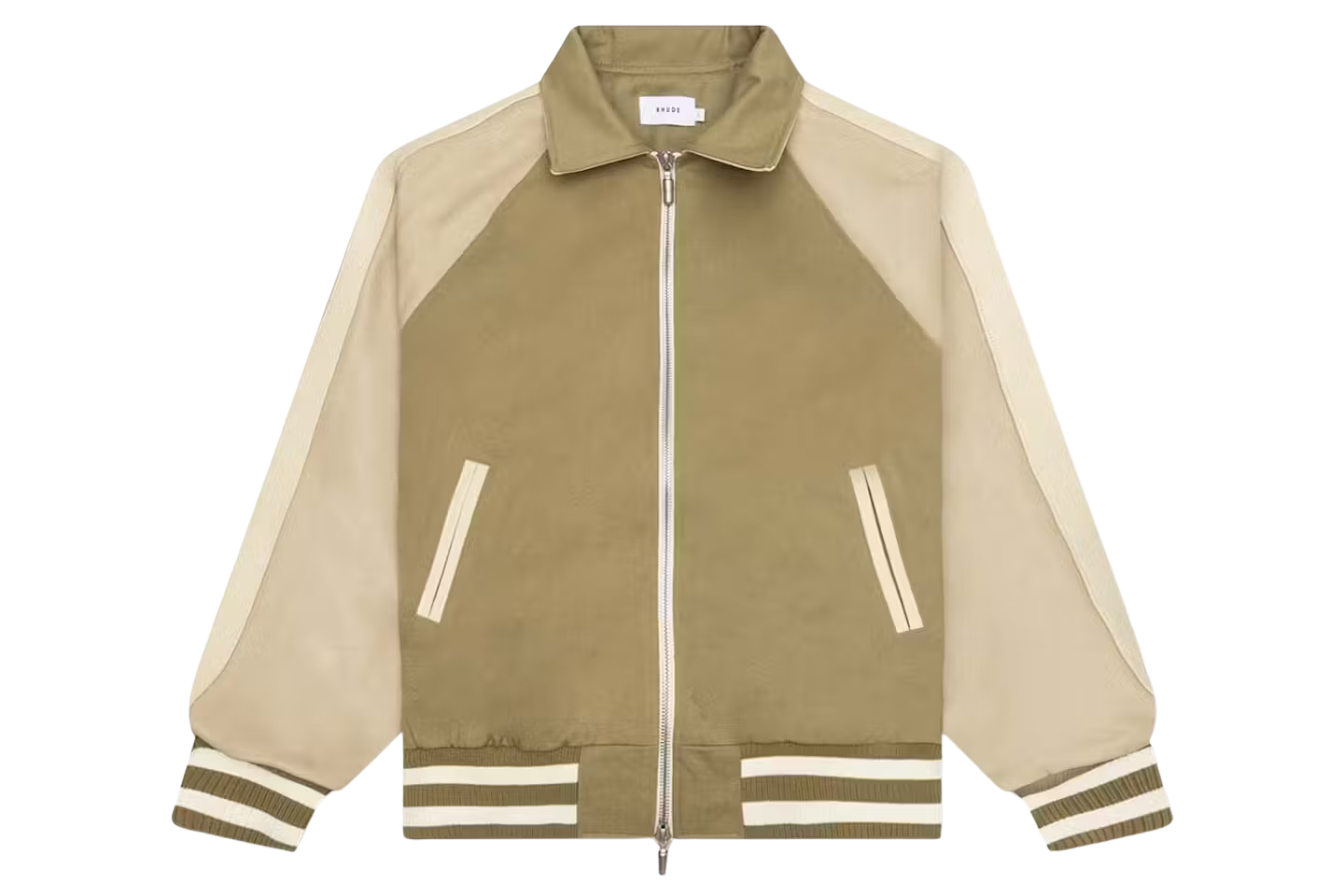 Rhude Twill ‘Rhude Boys’ Bomber Jacket Beige