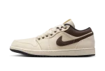 Jordan 1 Low Premium Pale Ivory Off Noir Baroque Brown