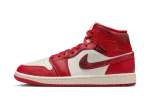 Jordan 1 Mid SE Red Cracked Leather (W)