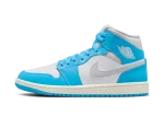Jordan 1 Mid Dark Powder Blue White Sail Neutral Grey (W)