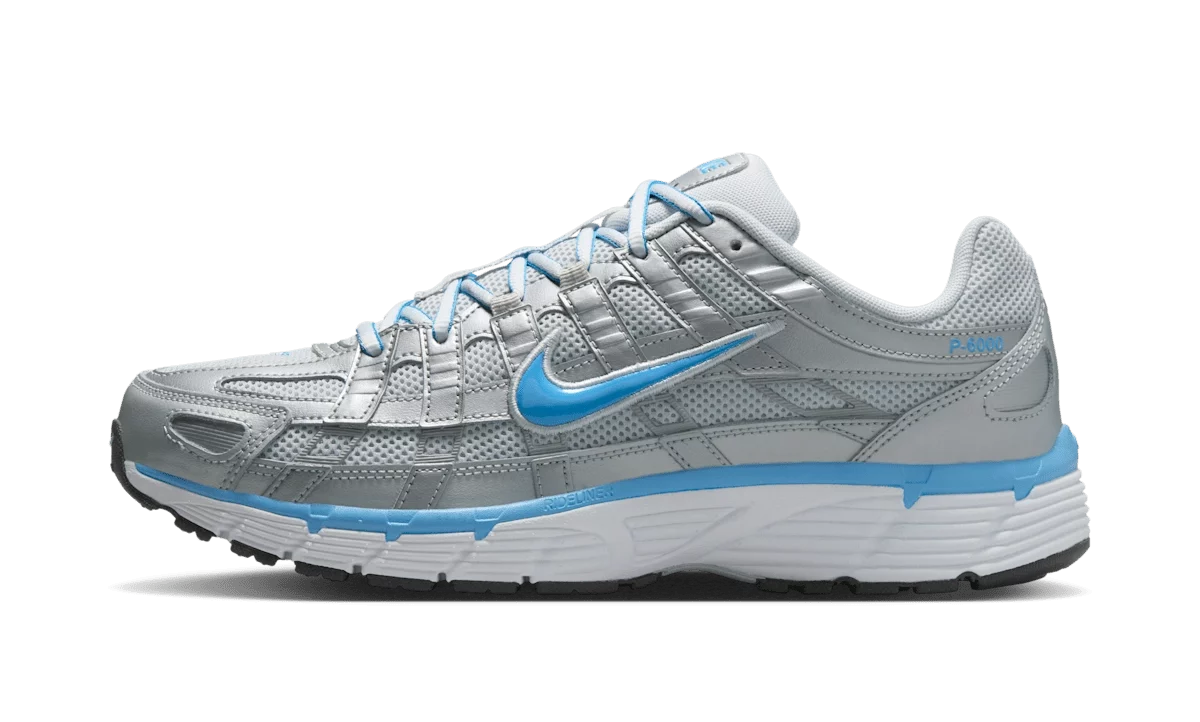 Nike P-6000 Metallic Platinum Pure Platinum Metallic Silver University Blue