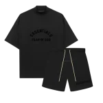 Fear of God Essentials Jet Black Summer Set